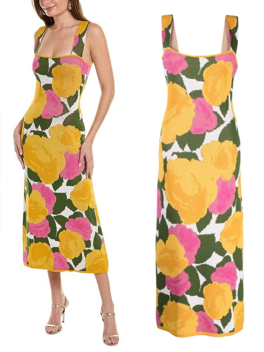 New Rachel Gilbert Floral Print Dress